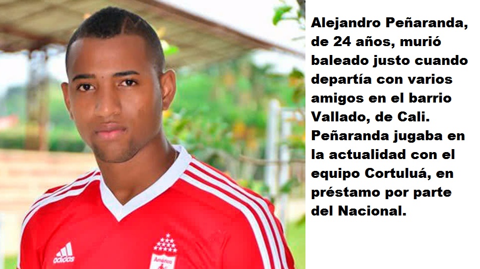 Alejandro Peñaranda, jugador asesinado.