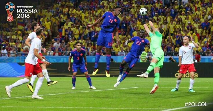 Gol del colombiano Yerry Mina.