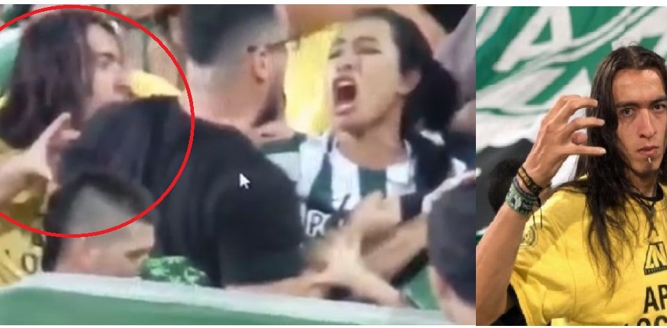 ¿Quién es el agresor en estadio de Medellín?