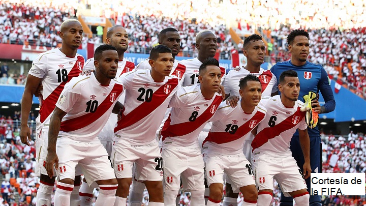 Los jugadores de la Selección Perú, que estuvieron en el debut.