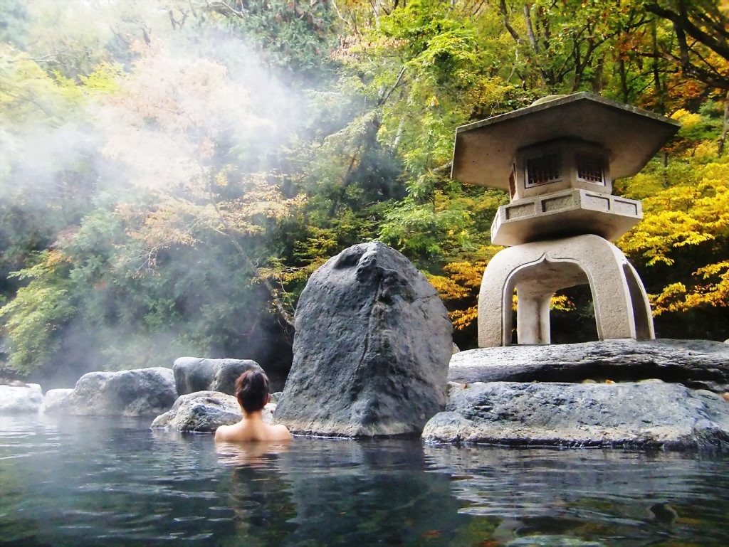 Lugares con aguas termales en Japón.