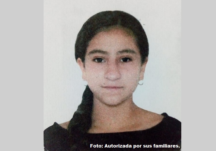 Yésica Ortiz Hidalto, de 13 años, desaparecida.