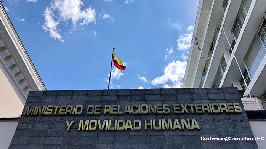 Ministerio de Relaciones Exteriores y Movilidad Humana, en Quito, Ecuador.