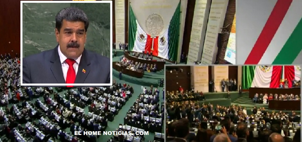 Los parlamentarios opositores gritaron ¡Dictador! Cuando Andrés Manuel López Obrador saludó a Nicolás Maduro.