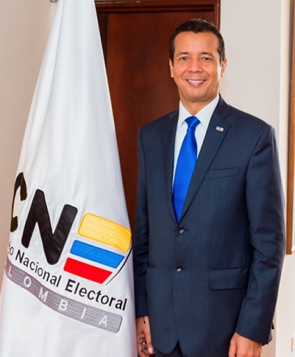 Magistrado Heriberto Sanabria Astudillo, presidente del Consejo Nacional Electoral (CNE)