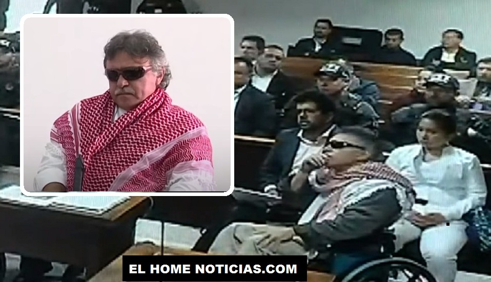 Seuxis Paucias Hernández Solarte, también conocido como Jesús Santrich, durante la audiencia de imputación de cargos en los juzgados de Paloquemao.
