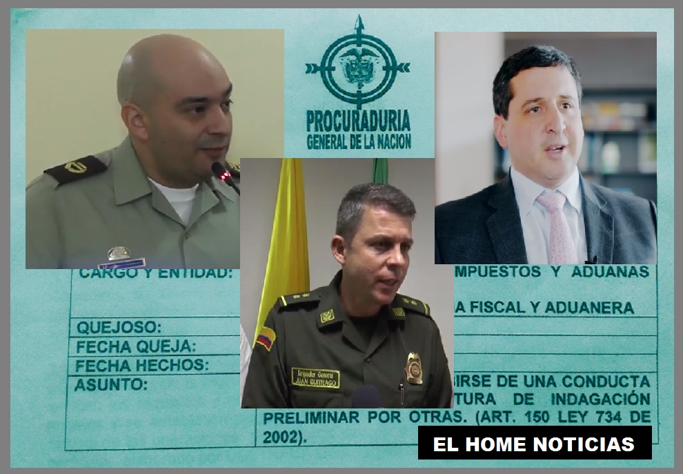 Coronel Óscar Hernán Cortés Dueñas, general Juan Carlos Buitrago Arias, y José Andrés Romero Tarazona –director de la DIAN–, mencionados en la investigación que adelanta la Procuraduría por supuestas irregularidades.