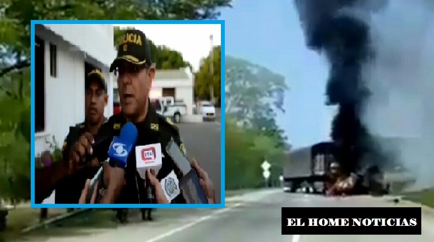Atentado terrorista fue perpetrado por estructuras de apoyo al ELN, aseguró el coronel Jesús de los Reyes, comandante de policía del departamento del Cesar.