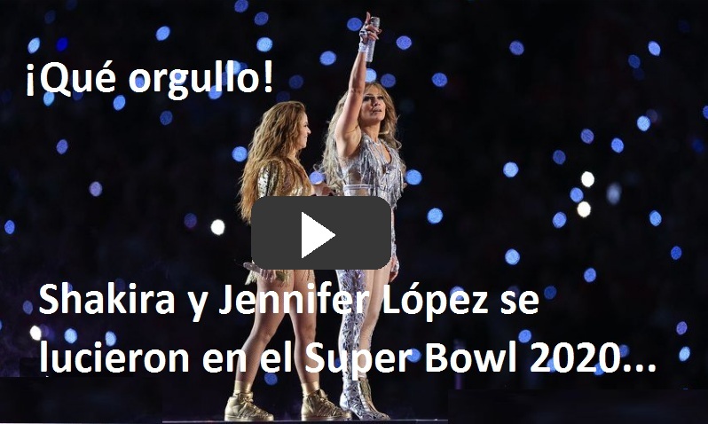 Dele clic para ver la presentación completa de Shakira y JLo.