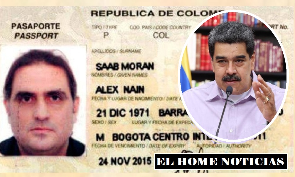 Pasaporte de Alex Saab y Nicolás Maduro.