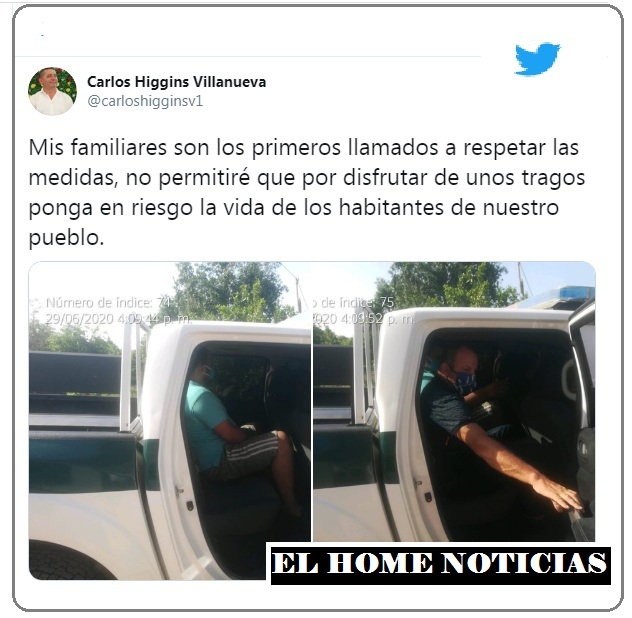 Twitter de alcalde de Juan de Acosta.