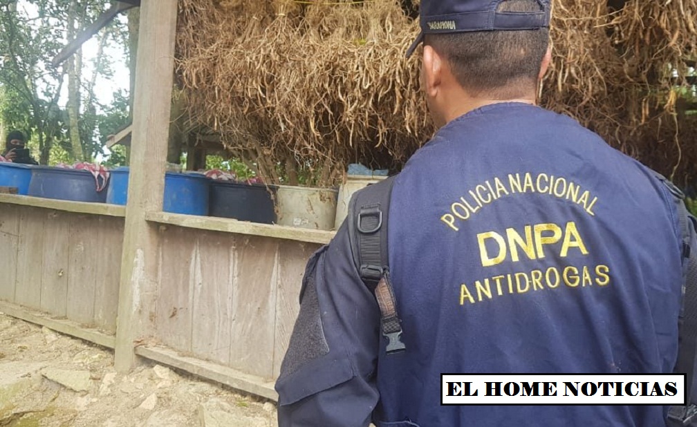 Laboratorio de coca en Honduras.