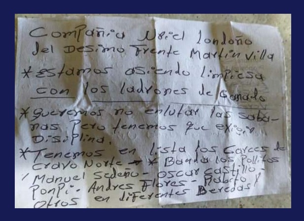 Panfletos Guerrilla de las FARC