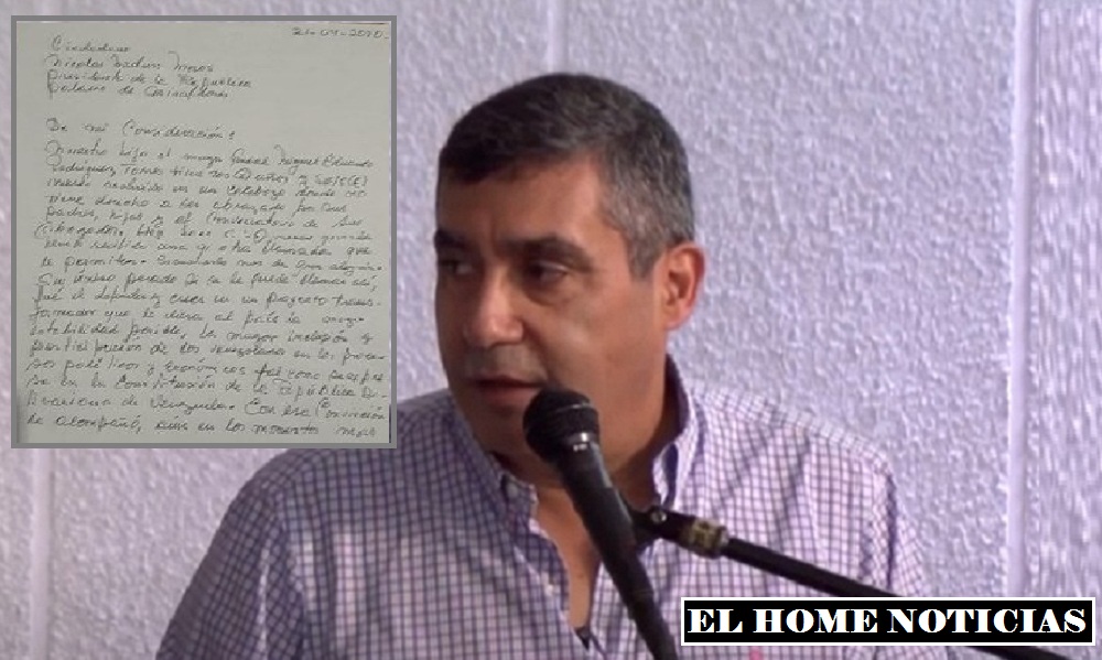 Miguel Rodríguez Torres, y la carta que envió su padre a Maduro.