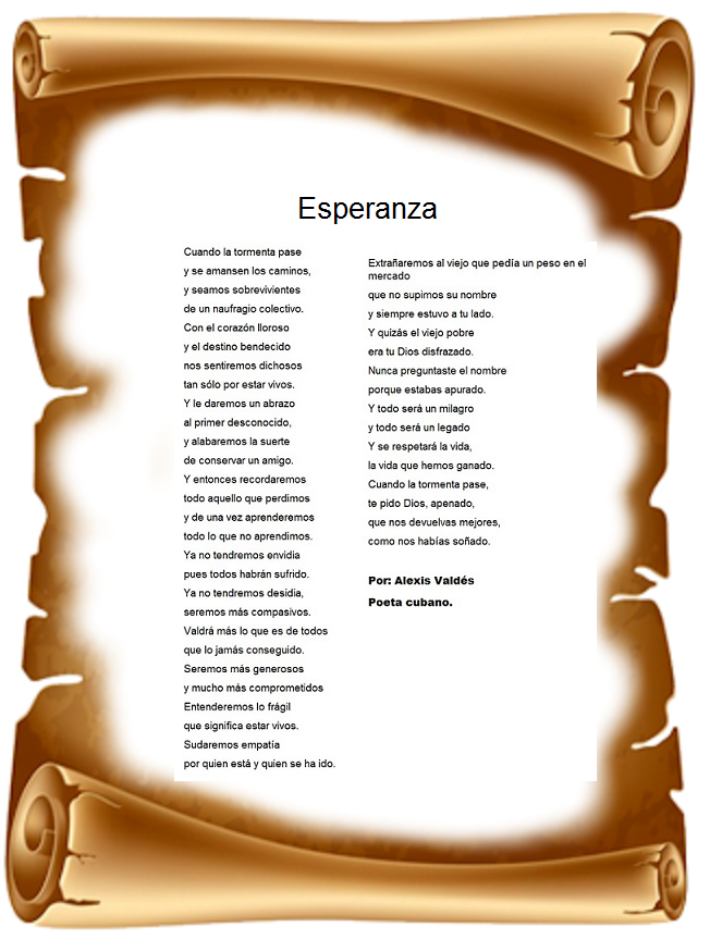 Poema de Alexis Valdés.