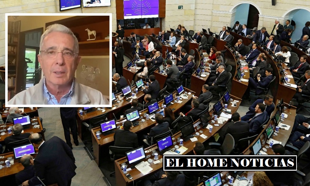 Álvaro Uribe y Congreso.