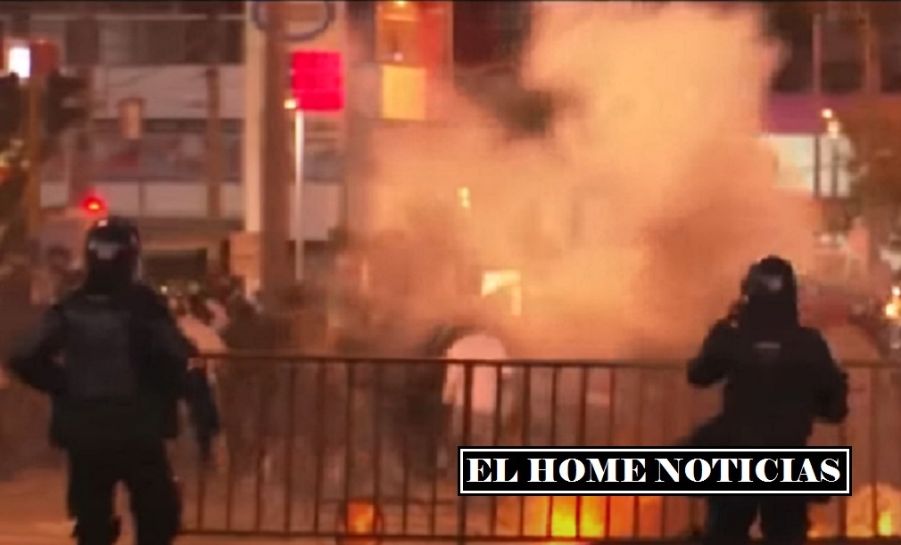 Disturbios en Bogotá.