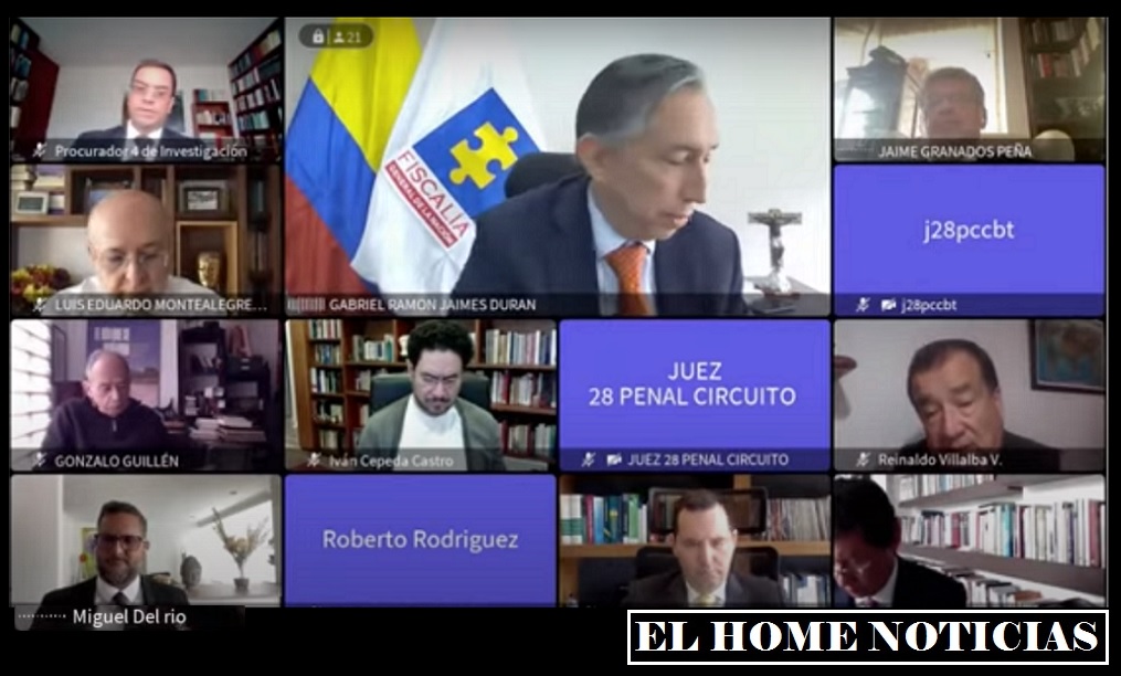 Audiencia contra Álvaro Uribe.