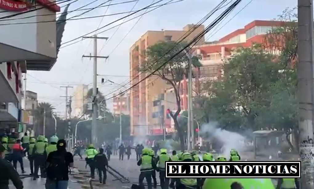 Disturbios en Barranquillla, durante partido.