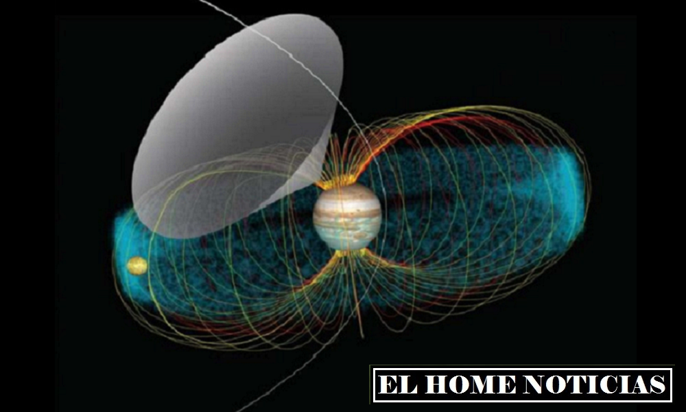 Juno solo recibe una señal cuando la rotación de Júpiter envuelve este cono sobre la nave espacial.