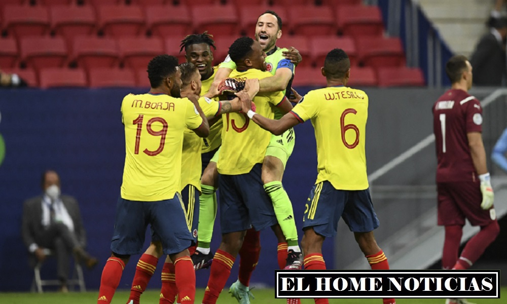 El seleccionado colombiano jugó un excelente partido y se convierte en uno de los semifinalistas de la Copa América 2021