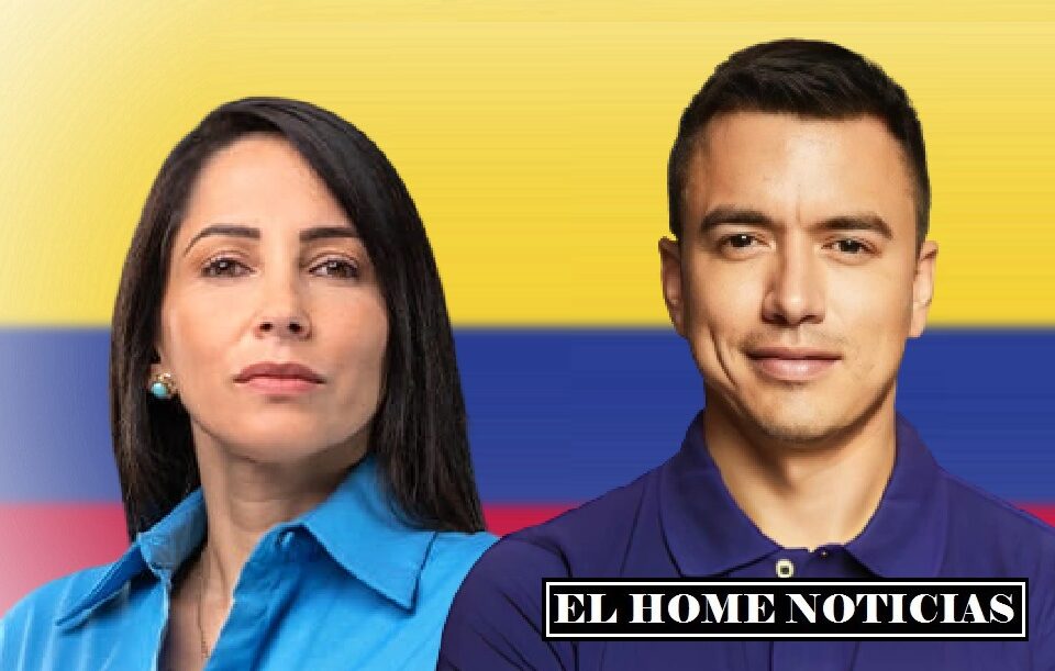Luisa González y Daniel Noboa por la Presidencia de Ecuador.