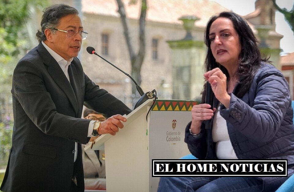 Gustavo Petro y María Fernanda Cabal