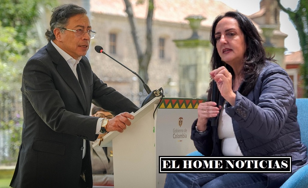 Gustavo Petro y María Fernanda Cabal