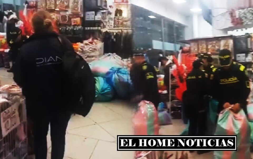 Operativo de la DIAN en Chapinero.