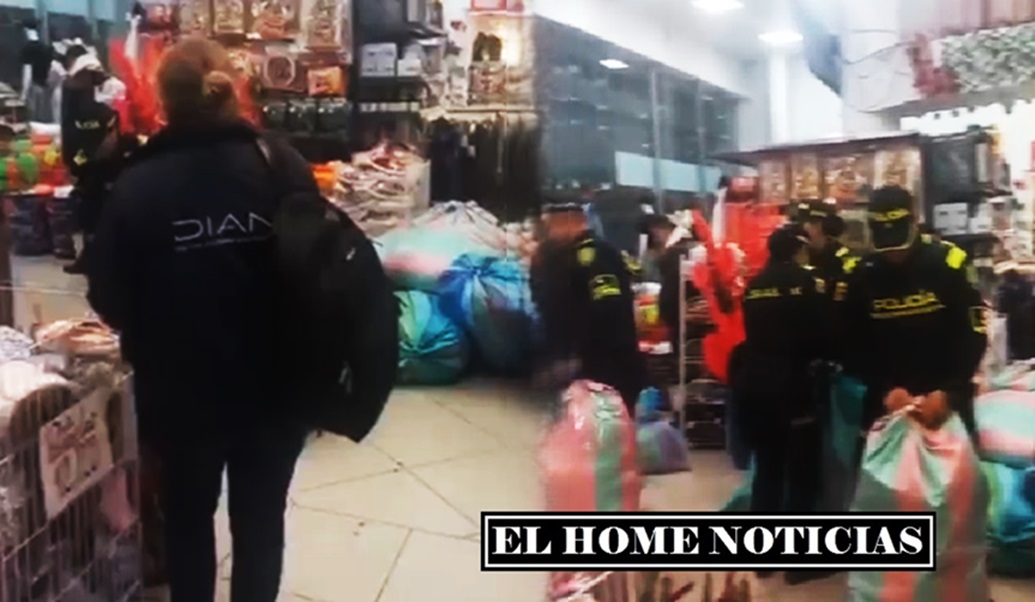 Operativo de la DIAN en Chapinero.