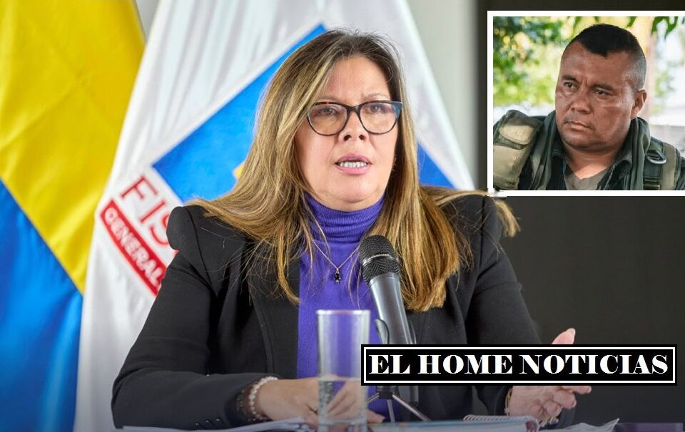 La fiscal general, Luz Adriana Camargo y Alexander Díaz Mendoza, alias Calarcá.