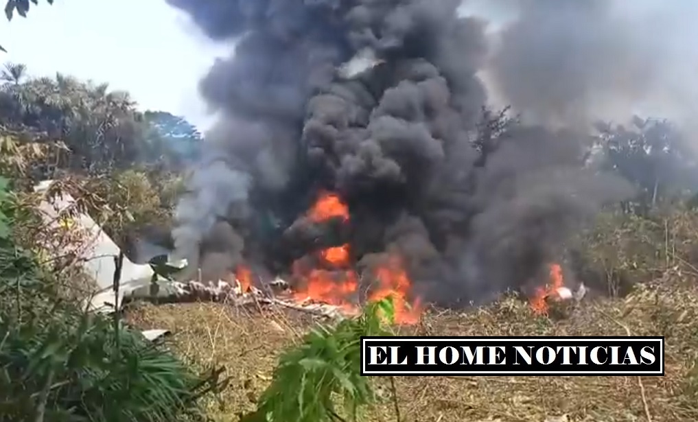 avión militar con más de 100 soldados se estrella en Putumayo