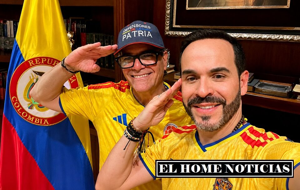 Abelardo de la Espriella, junto a Carlos Felipe Mejía Mejía,