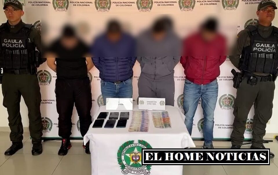 Operación Zafiro a extorsionistas