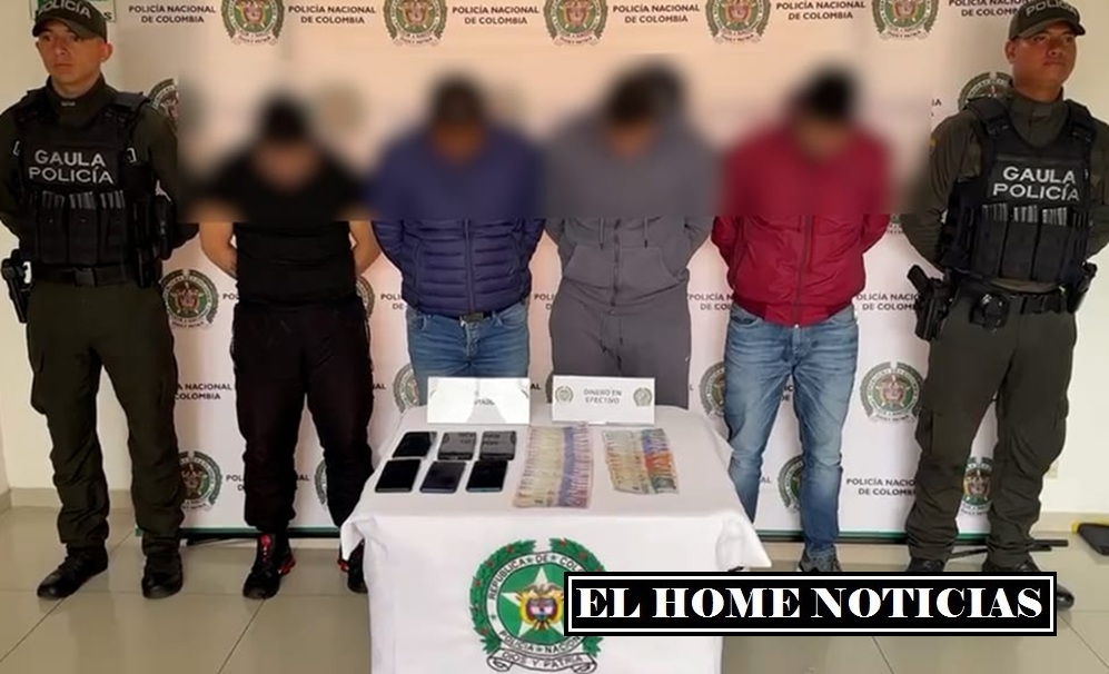 Operación Zafiro a extorsionistas