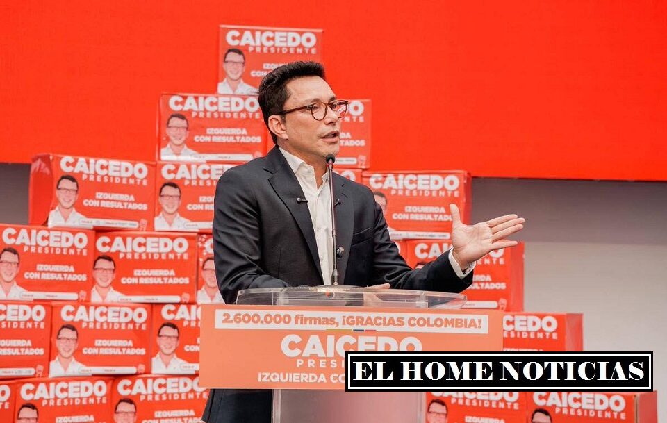 Carlos Caicedo durante su campaña presidencial.