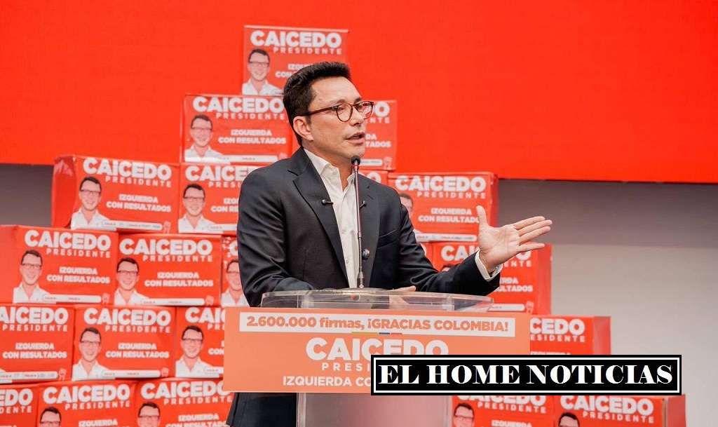 Carlos Caicedo durante su campaña presidencial.