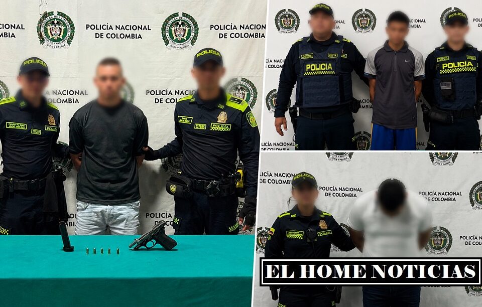 Tres hombres fueron capturados en operativos adelantados por la Policía Metropolitana de Barranquilla
