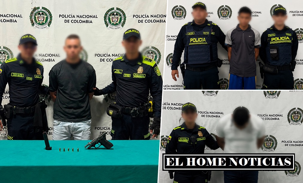 Tres hombres fueron capturados en operativos adelantados por la Policía Metropolitana de Barranquilla