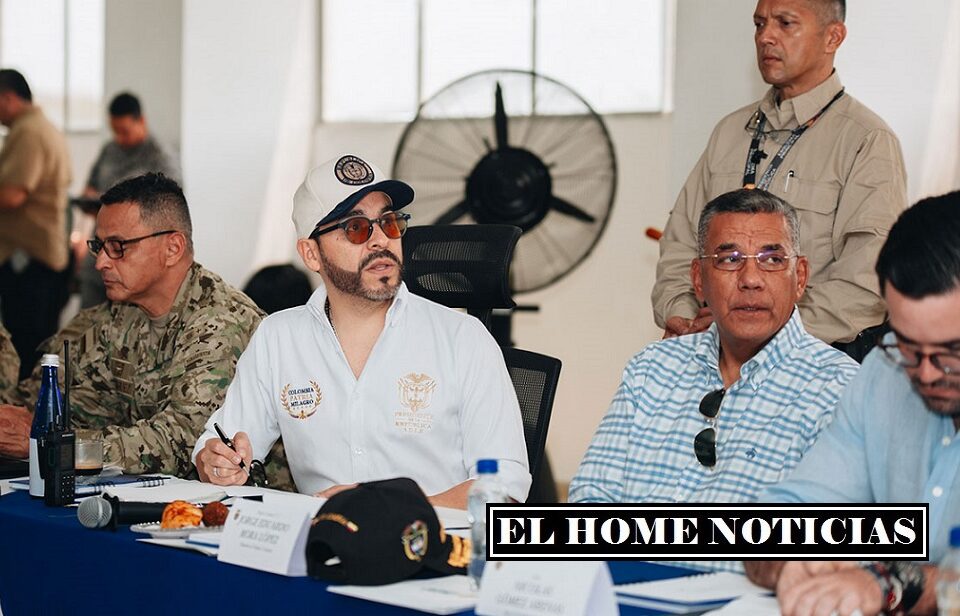 Abelardo de la Espriella durante el Consejo de Seguridad en Barranquilla,