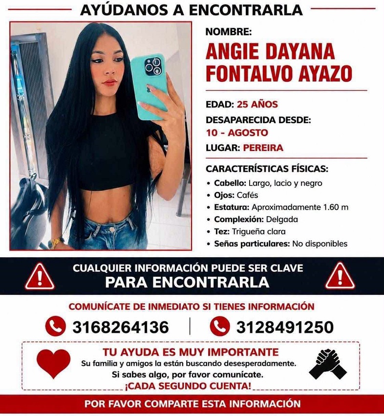 Angie Dayana Fontalvo Ayazo, de 25 años