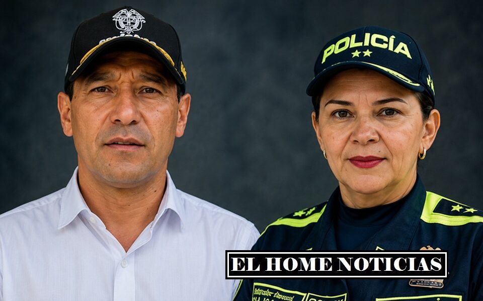 Exministro de Defensa Pedro Sánchez y la mayor general Olga Patricia Salazar Sánchez.