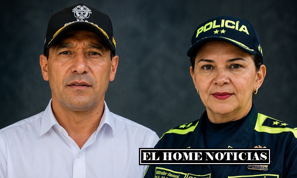 Exministro de Defensa Pedro Sánchez y la mayor general Olga Patricia Salazar Sánchez.
