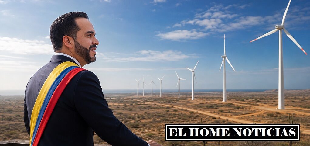 El presidente Abelardo de la Espriella observa el potencial eólico de La Guajira
